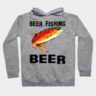 Beer Fishing Beer Fishing Yellowstone Cutthroat Trout Fly Rocky Mountains Fish Char Jackie Carpenter Art Gift Father Dad Father's Day Grandpa Grandfather Best Seller Hoodie